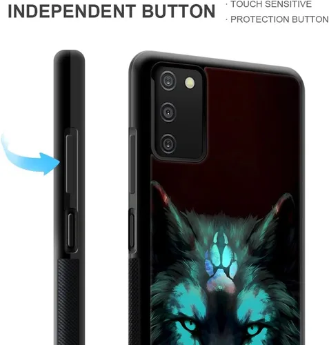 Miniatura 4 de CARLOCA Funda compatible con Samsung Galaxy S20 FE, diseño gráfico de identidad negro espiritual lobo, a prueba de golpes, antiarañazos