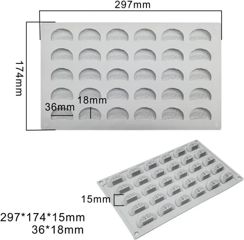 Miniatura 4 de mostsom Molde de silicona 3D para rebanadas de mandarina, segmentos naranjas, pasta de goma de fondant, molde para glaseado para decoración