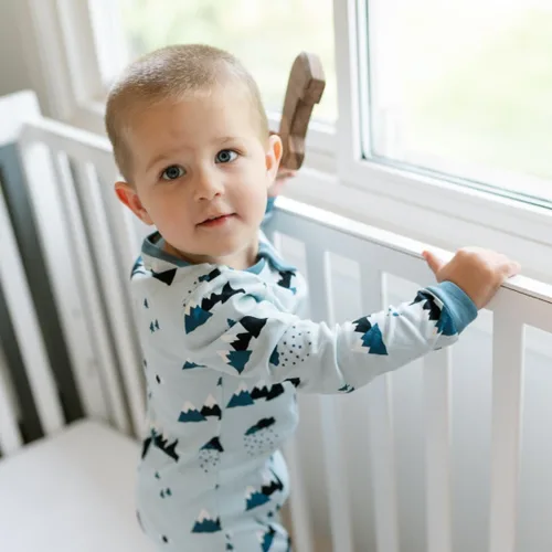 Miniatura 60 de ZippyJamz - Pijama orgánica para bebé con pies y cremallera para cambiar pañales fácil y rápido
