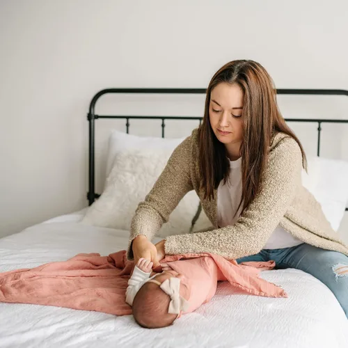 Miniatura 4 de Natemia Manta de muselina para bebé (rosa), suave y sedosa, manta de recepción suave para recién nacidos, niños y niñas, versátil, transpirable