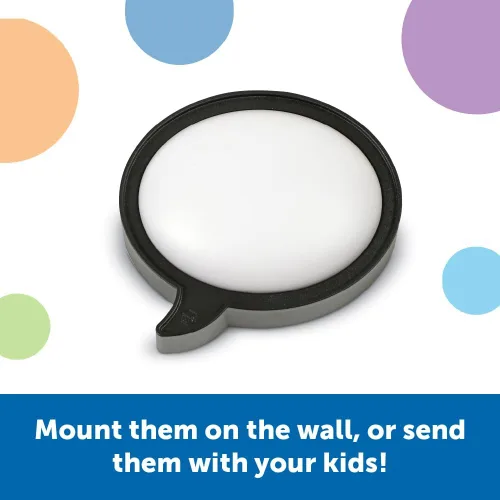 Miniatura 4 de Learning Resources Message Maker - Botón grabable con burbujas de discurso – Juguetes SEL, habilidades de conversación, botones de grabadora de voz