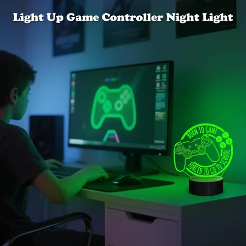 Miniatura 6 de Anywin Luz nocturna de juego para niños, regalo de luz nocturna de consola, regalo de Navidad y cumpleaños para niños, él, lámpara de nacimiento