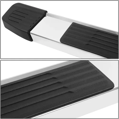Miniatura 3 de DNA MOTORING Estribos de 6 pulgadas compatibles con 11-18 Ram 1500 Crew Cab de 4 puertas, barras Nerf de acero inoxidable con escalón lateral plano