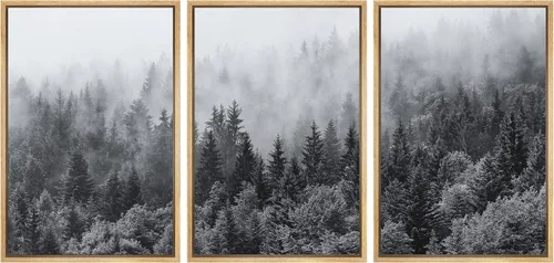 Miniatura 100 de wall26 Lienzo enmarcado para pared, juego de arte de noche estrellada sobre montañas, cielo nocturno tranquilo, naturaleza, desierto, fotografía