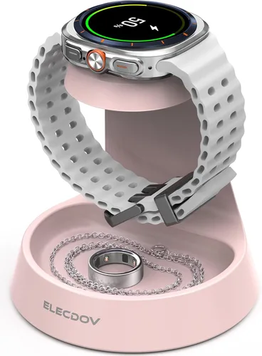 Miniatura 10 de Cargador de reloj para Samsung - Soporte de cargador para Galaxy Watch 8 con módulo magnético integrado, estación de carga inalámbrica para Samsung