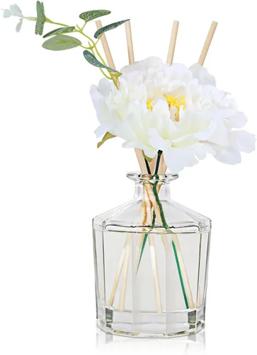 Miniatura 3 de L'odeur Vill Difusor de varillas Gardenia de 8.5 onzas, difusor de baño con 10 varillas, difusor perfumado de aceite esencial para el hogar, juego