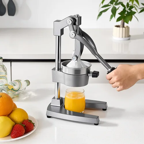 Miniatura 7 de Exprimidor de hierro fundido,Exprimidor comercial de la prensa de la mano,Cítricos de encimera de servicio pesado para jugo de limón naranja fresco