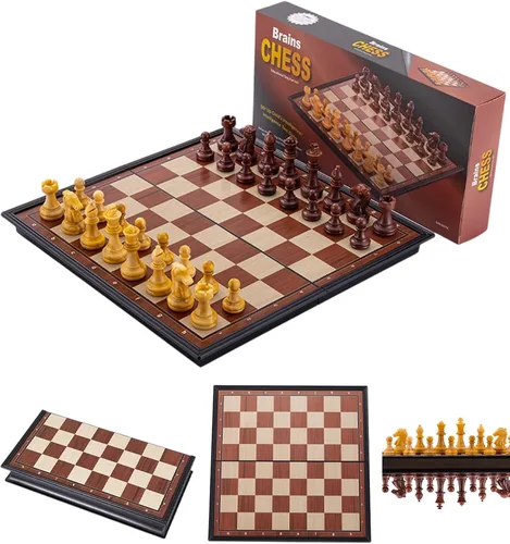 Miniatura 9 de Chess Sets Travel Board Games - 7.9 Inches Magnetic Small Pocket Chess Set for Teens & Adults, Folding Portable Chess Gifts Classic 2-Player