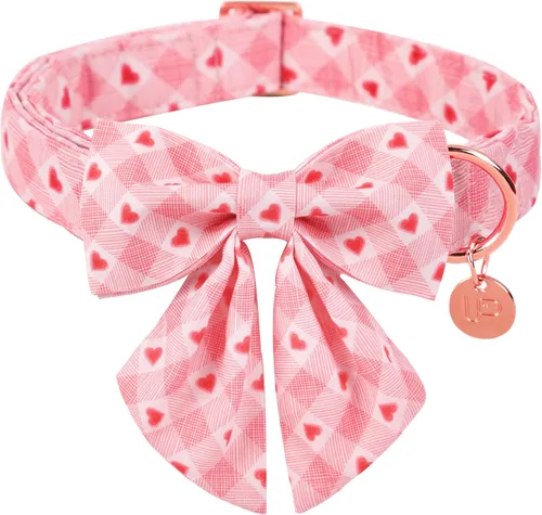 Miniatura 34 de Collar patriótico para perro con pajarita, collar de perro con lazo para el 4 de julio, collar de bandera estadounidense para perros medianos