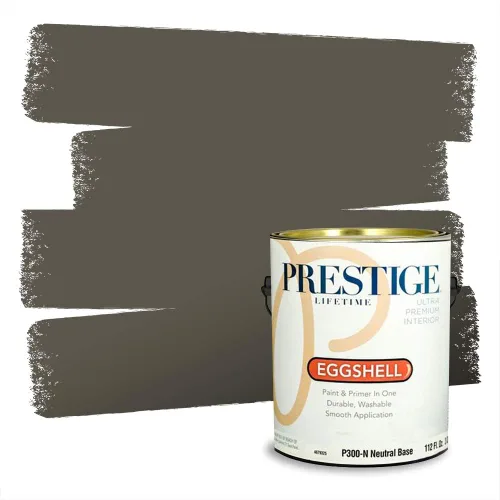 Miniatura 240 de Prestige Paints - Pintura exterior e imprimación en uno, 1 galón, plano, compatibilidad comparable con el color menta «Whipped Mint» de Behr