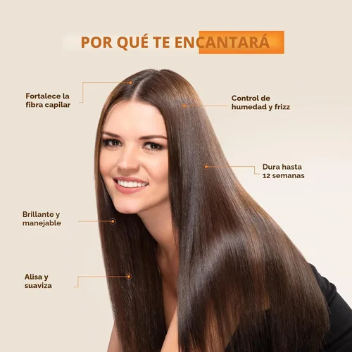 Miniatura 7 de KATIVA Kit de tratamiento de queratina brasileña – Alisado de cabello sin formaldehído en casa con ácido hialurónico – Hasta 12 semanas de control