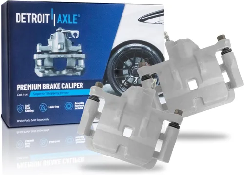 Miniatura 100 de Detroit Axle - 4 pinzas de freno para Honda Element 2003-2011 Pinzas de freno de disco con soportes 2004 2005 2006 2007 2008 2009 2010 reemplazo