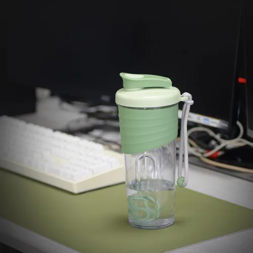 Miniatura 5 de Botella agitadora para mezclas de proteínas, 24 onzas, botellas mezcladoras de proteínas con bola batidora, botella mezcladora, botella