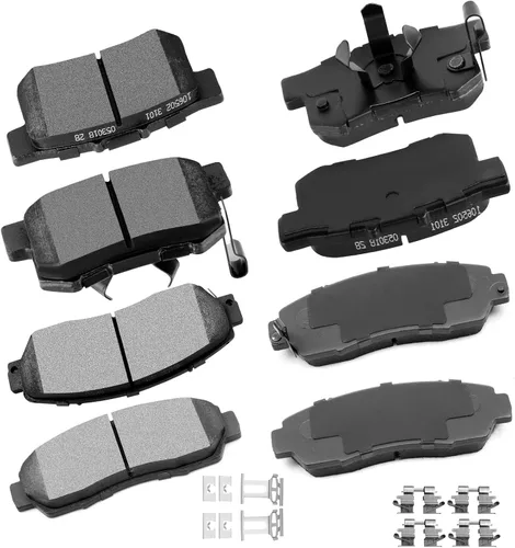 Miniatura 10 de cciyu - Juego de pastillas de freno de cerámica profesionales delanteras - Para Geo Prizm (1993-1997), Toyota Camry (1992-2001), Celica (1994-1997)