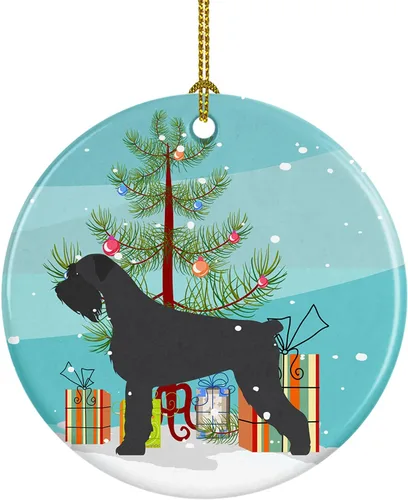 Miniatura 19 de Caroline's Treasures Bulldog inglés «Merry Christmas» adorno de cerámica para árbol de Navidad, decoración colgante para el hogar, Navidad, fiestas
