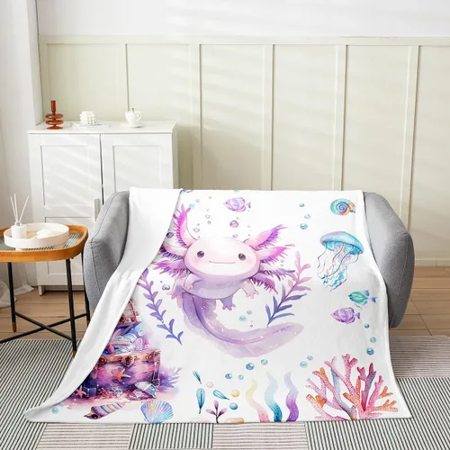 Miniatura 6 de Manta de franela de forro polar rosa femenina, manta de cama para todas las estaciones de los años 70 para cama, sofá, sofá, bonita manta de felpa