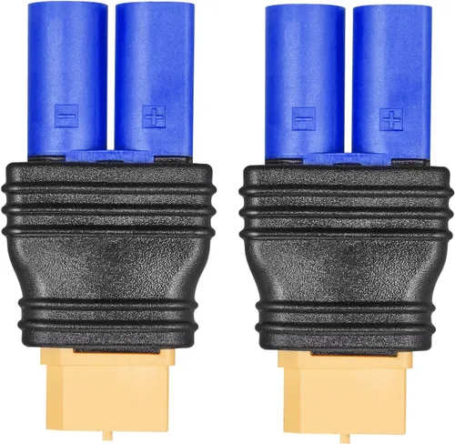 Miniatura 13 de EC3 conector macho a EC5 hembra conector adaptador para RC Lipo batería EC3 a EC5 adaptador (2 unidades)