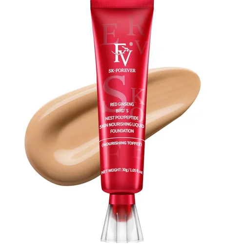 Miniatura 12 de FV Base líquida impermeable con acabado mate, ligera, sin aceite, maquillaje de aspecto natural para pieles mixtas y grasas, cobertura ligera a