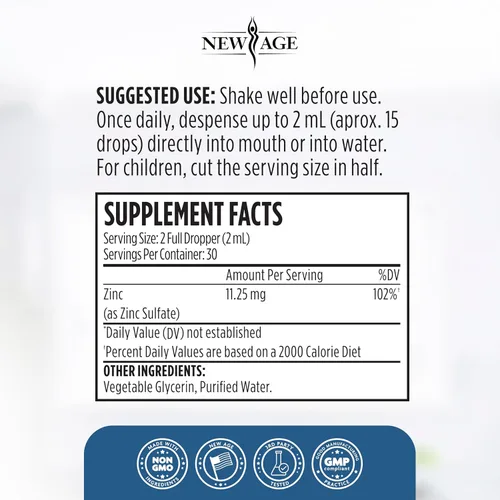 Miniatura 4 de Gotas líquidas de zinc iónico – Paquete de 2 – Suplemento de zinc de alta potencia, defensa inmunológica, potente antioxidante natural, sin OMG