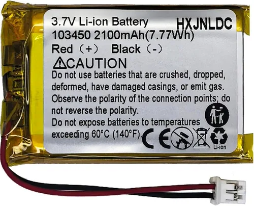 DC 3.7V 2100mAh 103450 Batería recargable de polímero de iones de litio de repuesto para controlador PS4 Serie CUH-ZCT1, productos electrónicos DIY