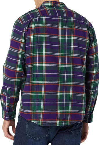 Miniatura 5 de Tienda Essentials Camisa de franela de manga larga para hombre (disponible en tallas grandes y altas)