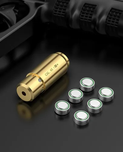 Miniatura 6 de CVLIFE Bore Sight Laser 223 5.56mm/9mm/.243.308/12 Calibre/7.62x39mm/.45 acp Visor Láser Rojo