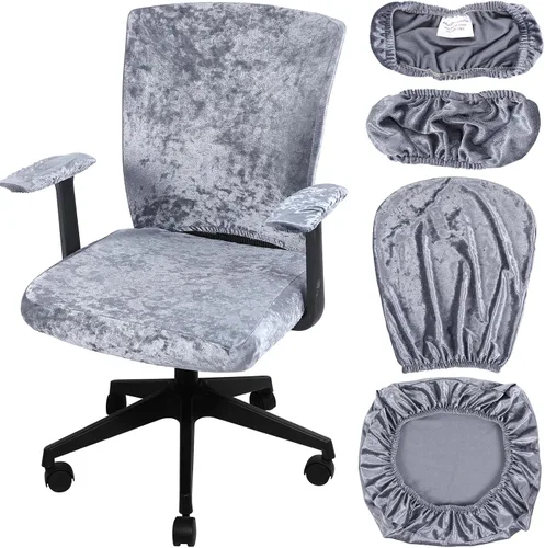 Miniatura 13 de Tallew Juego de 4 Fundas para Silla de Oficina, Fundas Universales Elásticas para Computadora, Fundas Protectoras Estiratables para Asiento