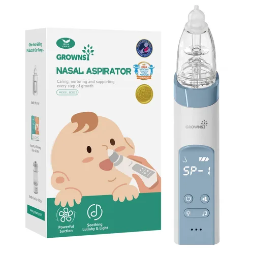 Miniatura 15 de GROWNSY Aspirador nasal eléctrico para mascotas, succión silenciosa de nariz y orejas para perros, gatos, cachorros y gatitos, succión ajustable