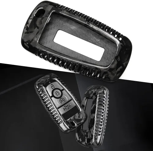 Miniatura 11 de Cubierta de llavero de fibra de carbono para Ford F-150 F150 Bronco Raptor R Off-Road 2018 2019 2020 2021 2022 2023 2024, Solo para Raptor, Estuche