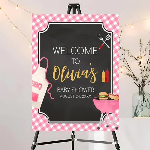 Miniatura 27 de Letrero de bienvenida con foto editable para baby shower, letrero moderno para baby shower, letrero con nombre personalizado para niño o niña