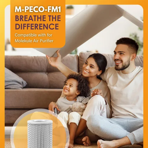 Miniatura 6 de Filter-Monster - Filtro de repuesto con 2 prefiltros de carbono de coco, juego de 3 – Compatible con Molekule PECO para purificador de aire Molekule