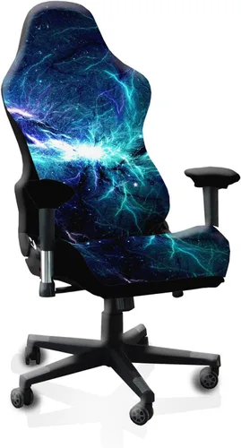 Miniatura 12 de Fundas para Sillas Gaming Fundas Deslizables, Impresión 3D Elástica Extensible para Asiento de Silla Gaming Reclinable de Computadora con Funda
