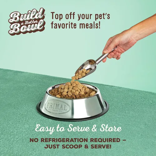 Miniatura 2 de Primal - Toppers de comida para perros y gatos, cortes de armario, mezcladores de comidas sin granos con probióticos, golosinas crudas liofilizadas