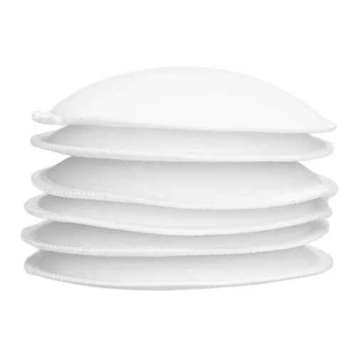Miniatura 2 de Almohadillas de lactancia reutilizables a prueba de fugas, suaves y absorbentes para pezones dolorosos, 12 almohadillas lavables para brasier