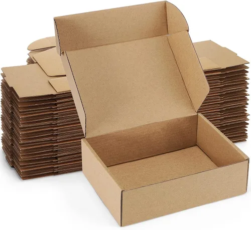 Miniatura 10 de Cajas de Envío de 12x9x3 Pulgadas: Paquete de 22 Cajas de Cartón para Embalaje, Cajas de Envío Blancas para Embalaje de Pequeñas Empresas, Cajas