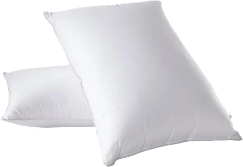 Miniatura 2 de sheetsnthings Almohada de plumón (individual), tamaño King 750 relleno blanco almohada de plumón, 500TC 100% algodón, relleno de 60 onzas, almohada