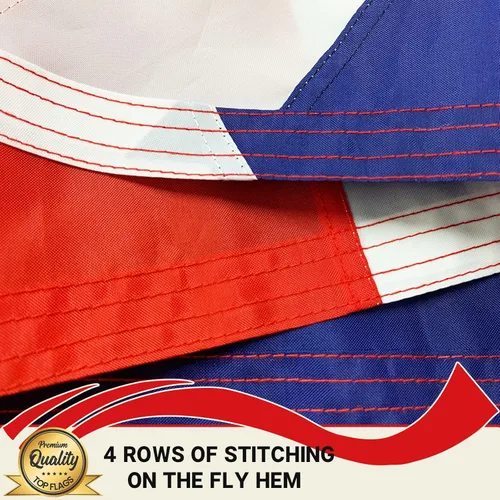 Miniatura 5 de TOPFLAGS Bandera británica de 3 x 5 pies, bandera bordada de doble cara del Reino Unido para exteriores, rayas cosidas de nailon resistente con 2