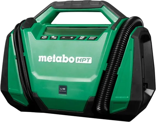 Metabo HPT Inflador de doble función inalámbrico multivoltios de 18 V, inflador de aire portátil con modos de alta presión y alto volumen, presión