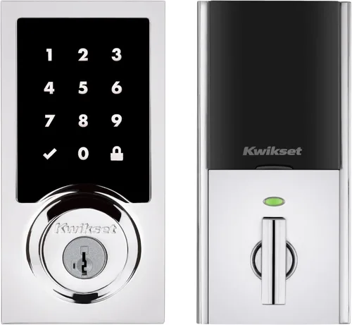 Miniatura 13 de Kwikset HomeConnect 918 Cerradura de pantalla táctil tradicional habilitada para Z-Wave de largo alcance, funciona con Ring Alarm, se requiere