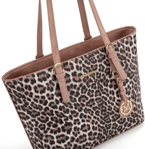 Miniatura 4 de Montana West Monederos para mujer, juego de 3 piezas, bolso de mano con estampado de leopardo