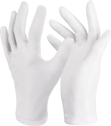 Miniatura 11 de Donfri 2 pares de guantes hidratantes de algodón para pantalla táctil durante la noche para SPA manos secas, cuidado de manos hidratantes día
