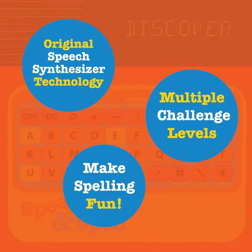 Miniatura 6 de Speak & Spell - Juego electrónico de aprendizaje educativo, juegos de ortografía, arcade de mano retro de los años 80, juguetes para autismo