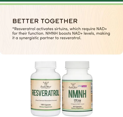 Miniatura 5 de Suplemento de resveratrol de 500 mg por porción, 120 cápsulas