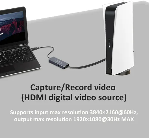 Miniatura 3 de Tarjeta de captura de video USB para VHS/HDMI/AV/RCA, convertidor de video analógico a digital, convertidor VHS a digital/USB/RCA, compatible