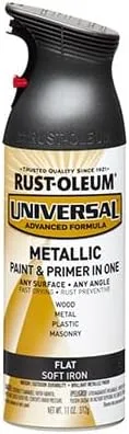 Miniatura 58 de Rust-Oleum 245197 Pintura en aerosol universal para todas las superficies, 12 onzas, negro satinado
