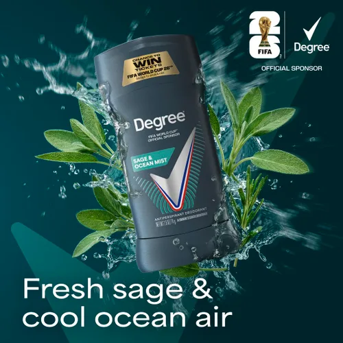 Miniatura 5 de Degree Men Desodorante antitranspirante avanzado de 72 horas, protección contra el sudor y el olor, desodorante salvia y niebla oceánica