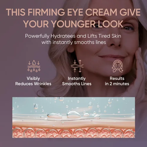 Miniatura 4 de Crema de ojos instantánea rápida y antiarrugas: efectos temporales Firme y levanta bolsas debajo de los ojos y reduce la hinchazón y elimina