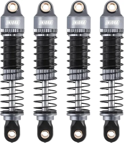 INJORA 53mm 6g Cada amortiguador de aceite roscado para TRX4M TRX4MT 1/18 RC Crawler mejora gris