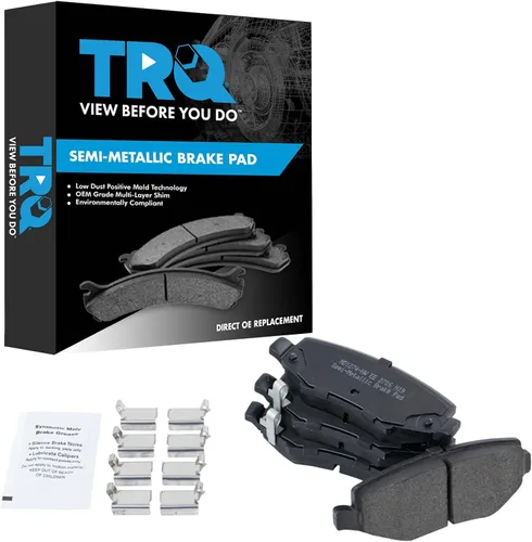 Miniatura 48 de TRQ Pastillas de freno delanteras semi metálicas compatibles con Ford Expedition 2018-2021 F-150 2018-2020 Lincoln Navigator 2018-2022