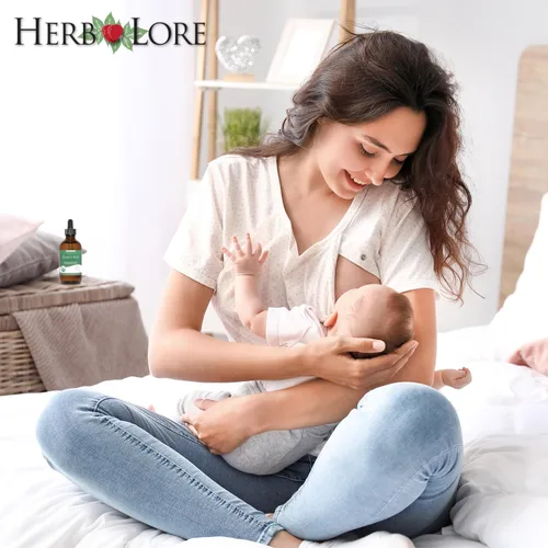 Miniatura 2 de Herb Lore Organic Goats Rue Tintura - Suplemento de lactancia para lactancia materna - Apoyo natural de producción de leche materna para aumentar